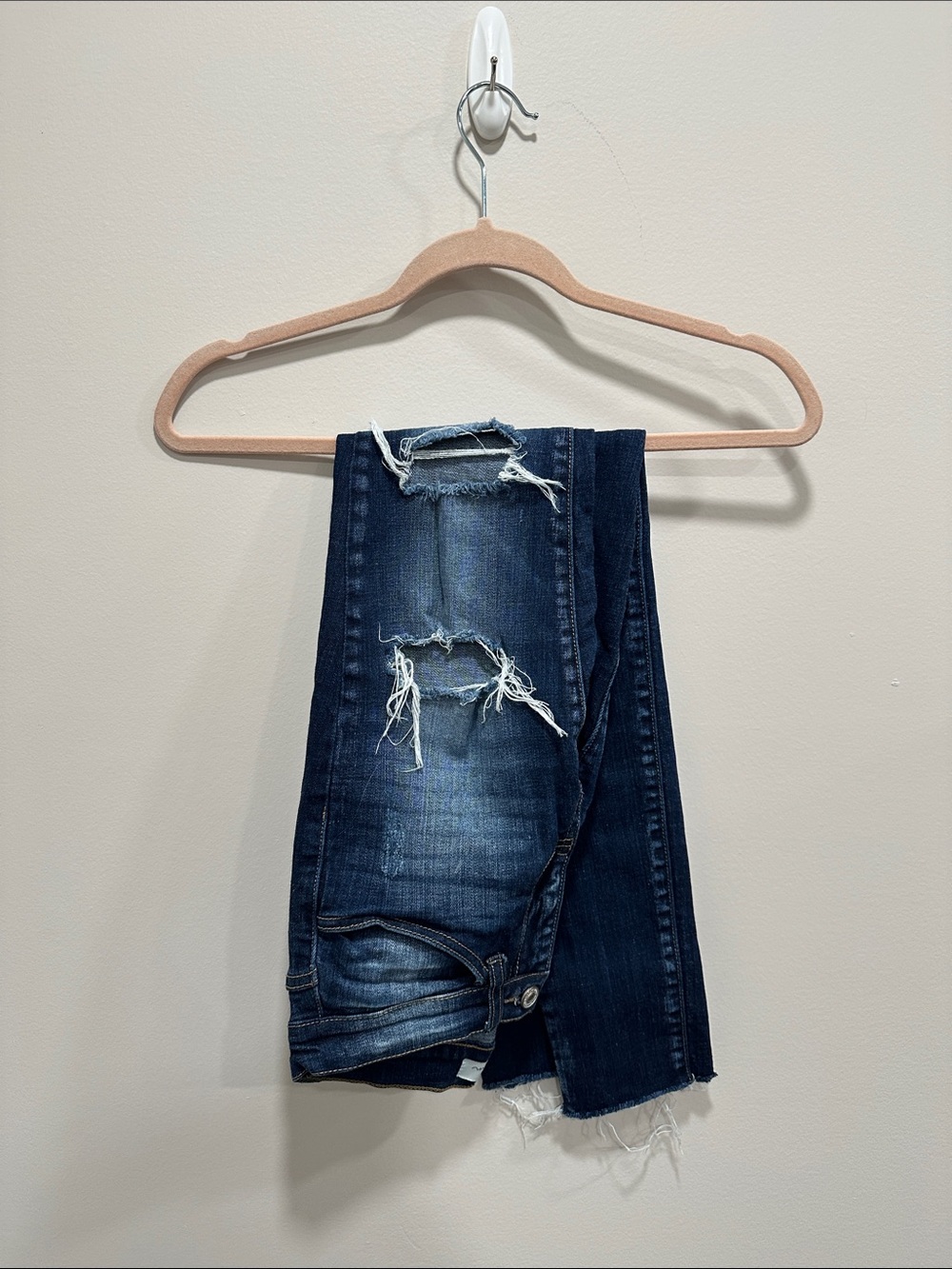 KanCan Dark Blue Distressed Skinny Jeans